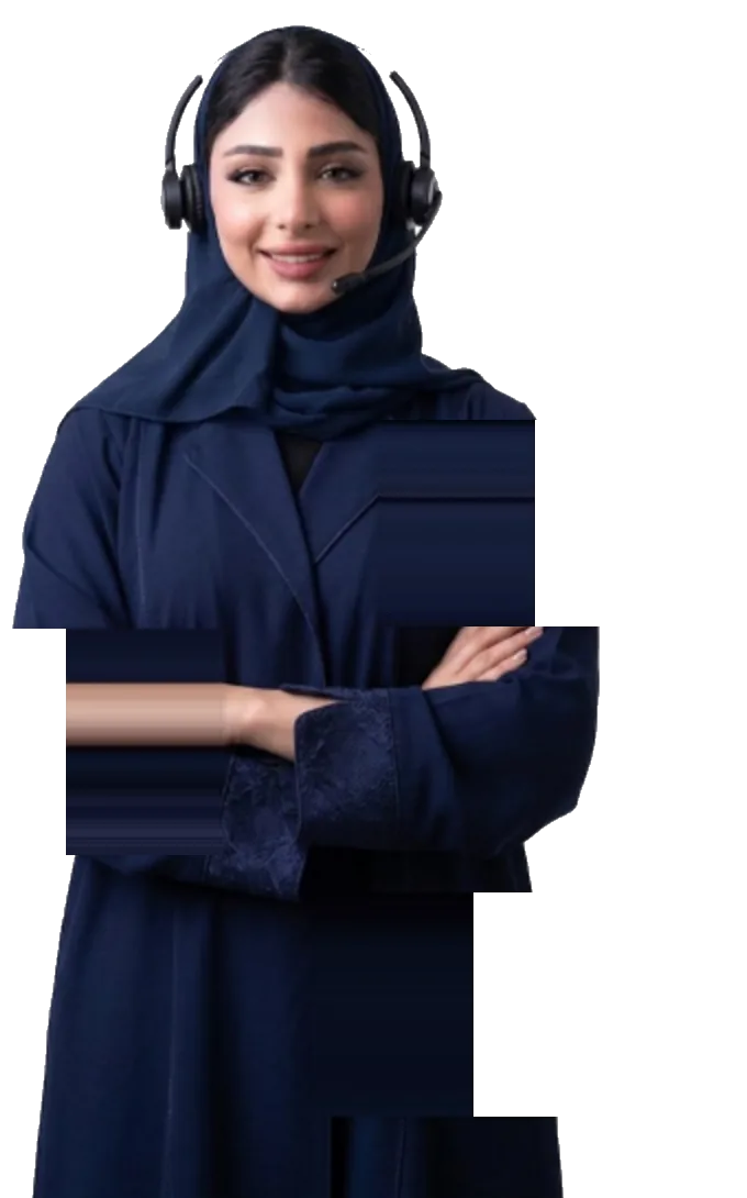 موظفة خدمة عملاء من فريق 92
